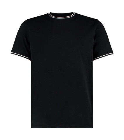 Kustom Kit Fashion Fit Tipped Tee, White/Red/Royal, XS bedrucken, Art.-Nr. 107110832 Kustom Kit Fashion Fit Tipped Tee, White/Red/Royal, XS bedrucken, Art.-Nr. 107110832