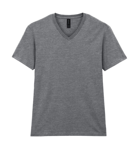 Gildan Softstyle Adult V-Neck T-Shirt, Sport Grey, S bedrucken, Art.-Nr. 108091253