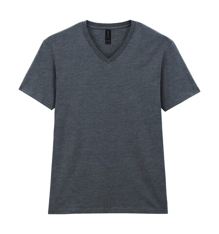 Gildan Softstyle Adult V-Neck T-Shirt, Dark Heather, 2XL bedrucken, Art.-Nr. 108091267