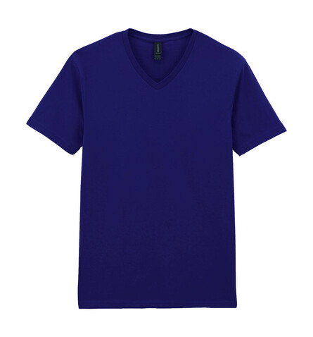 Gildan Softstyle Adult V-Neck T-Shirt, Navy, XL bedrucken, Art.-Nr. 108092006