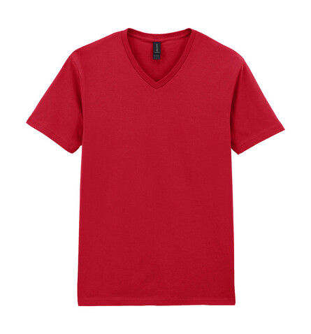 Gildan Softstyle Adult V-Neck T-Shirt, Cherry Red, XL bedrucken, Art.-Nr. 108094016