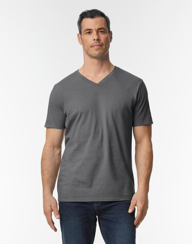 Gildan Softstyle Adult V-Neck T-Shirt, Navy, XL bedrucken, Art.-Nr. 108092006