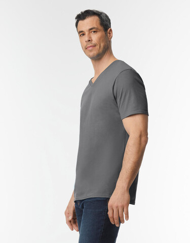 Gildan Softstyle Adult V-Neck T-Shirt, Navy, XL bedrucken, Art.-Nr. 108092006