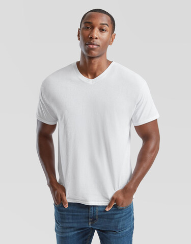 Fruit of the Loom Original V-Neck T, White, S bedrucken, Art.-Nr. 109010001 Fruit of the Loom Original V-Neck T, White, S bedrucken, Art.-Nr. 109010001