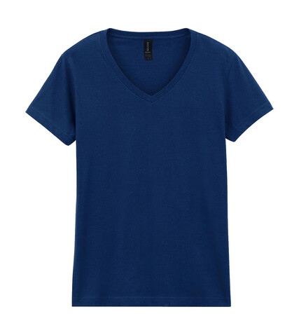 Gildan Softstyle Women`s V-Neck T-Shirt, Navy, S bedrucken, Art.-Nr. 109092003 Gildan Softstyle Women`s V-Neck T-Shirt, Navy, S bedrucken, Art.-Nr. 109092003