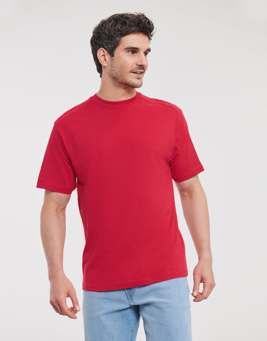 Russell Europe Heavy Duty Workwear T-Shirt, Light Oxford, 3XL bedrucken, Art.-Nr. 110007198