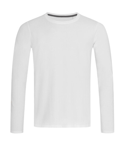 Stedman Stretch-T Long Sleeve for men, White, S bedrucken, Art.-Nr. 110050003