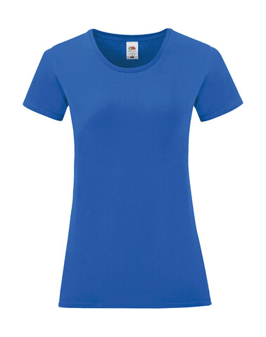Fruit of the Loom Ladies` Iconic 150 T, Royal Blue, XL bedrucken, Art.-Nr. 112013006