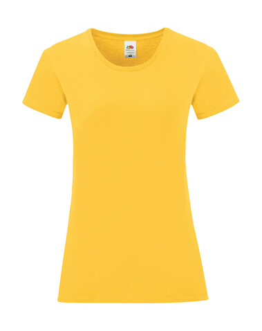 Fruit of the Loom Ladies` Iconic 150 T, Sunflower, M bedrucken, Art.-Nr. 112016014