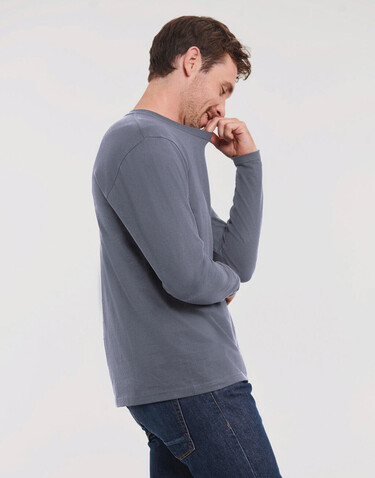 Russell Europe Authentic Classic Long Sleeve T, French Navy, XL bedrucken, Art.-Nr. 113002016