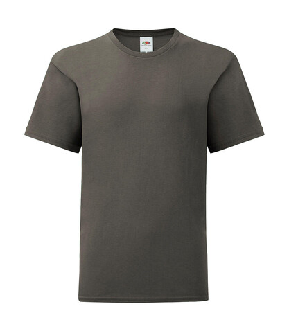 Fruit of the Loom Kids` Iconic 150 T, Light Graphite, 164 (14-15) bedrucken, Art.-Nr. 113011358