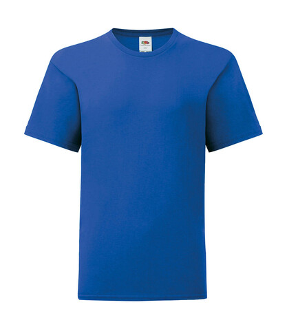 Fruit of the Loom Kids` Iconic 150 T, Royal Blue, 128 (7-8) bedrucken, Art.-Nr. 113013005