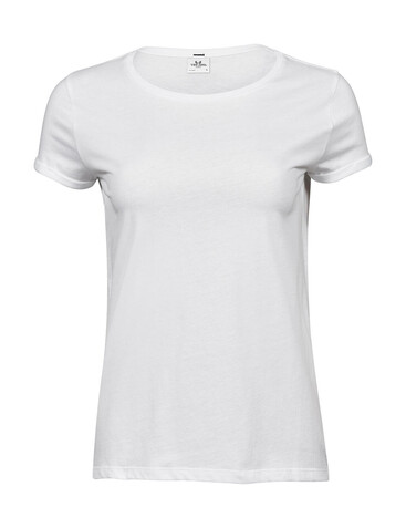 Tee Jays Ladies` Roll-Up Tee, White, S bedrucken, Art.-Nr. 113540003 Tee Jays Ladies` Roll-Up Tee, White, S bedrucken, Art.-Nr. 113540003