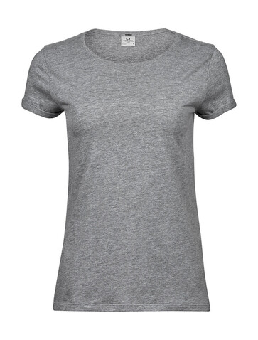 Tee Jays Ladies` Roll-Up Tee, Heather Grey, XL bedrucken, Art.-Nr. 113541236 Tee Jays Ladies` Roll-Up Tee, Heather Grey, XL bedrucken, Art.-Nr. 113541236