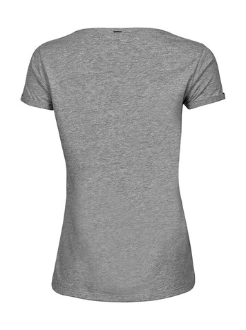 Tee Jays Ladies` Roll-Up Tee, Heather Grey, M bedrucken, Art.-Nr. 113541234