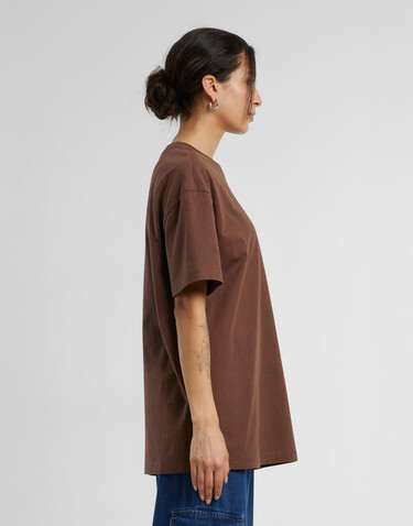Build Your Brand Ladies Oversized Boyfriend Tee, Pale Olive, XS bedrucken, Art.-Nr. 114395340