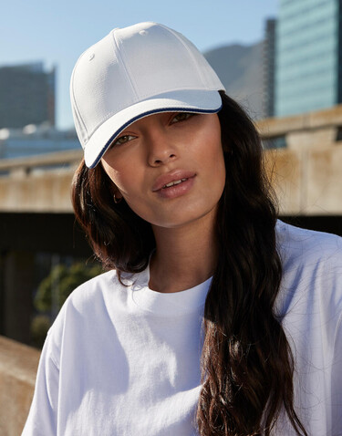 Beechfield Team Sports-Tech Cap, White/French Navy, One Size bedrucken, Art.-Nr. 114690530 Beechfield Team Sports-Tech Cap, White/French Navy, One Size bedrucken, Art.-Nr. 114690530