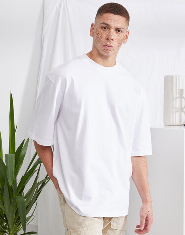 Build Your Brand Huge Tee, Light Asphalt, 2XL bedrucken, Art.-Nr. 115391185