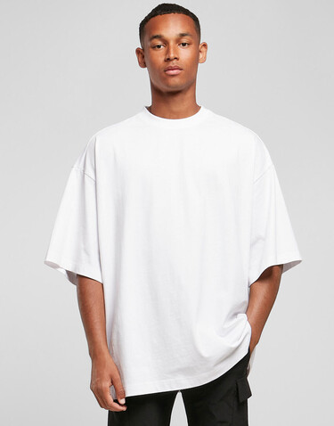 Build Your Brand Huge Tee, Light Asphalt, 2XL bedrucken, Art.-Nr. 115391185