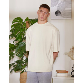 Build Your Brand Oversized Sleeve Tee, White, XS bedrucken, Art.-Nr. 117390000