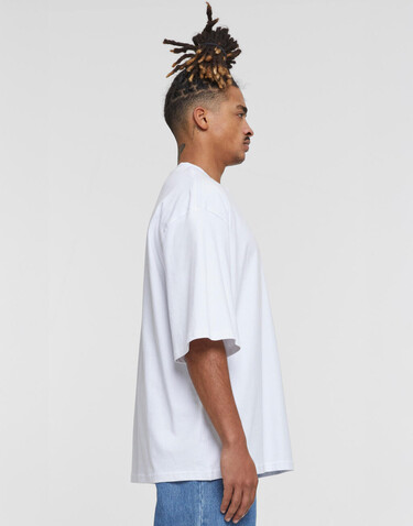 Build Your Brand Oversized Sleeve Tee, White, XS bedrucken, Art.-Nr. 117390000