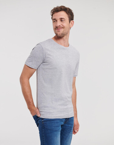 Russell Europe Men`s Pure Organic Tee, Convoy Grey, 2XL bedrucken, Art.-Nr. 119001277