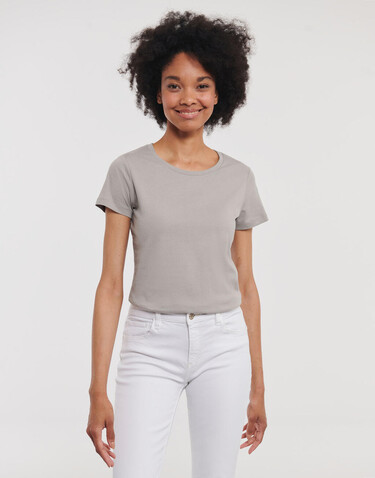 Russell Europe Ladies´ Pure Organic Tee, Convoy Grey, 2XL bedrucken, Art.-Nr. 120001277