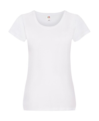 Fruit of the Loom Ladies` Original T, White, XS bedrucken, Art.-Nr. 124010002 Fruit of the Loom Ladies` Original T, White, XS bedrucken, Art.-Nr. 124010002