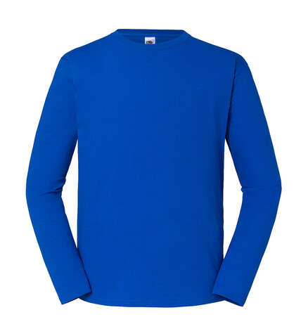 Fruit of the Loom Iconic 195 Ringspun Premium Long Sleeve T, White, XS bedrucken, Art.-Nr. 125010001
