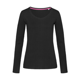 Stedman Stretch-T Long Sleeve for women, Black Opal, XS bedrucken, Art.-Nr. 126051022