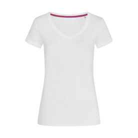 Stedman Megan V-Neck, White, S bedrucken, Art.-Nr. 129050003