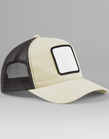 Beechfield Appliqué Patch 5 Panel Trucker, Stone/Shadow Grey, One Size bedrucken, Art.-Nr. 134690670 Beechfield Appliqué Patch 5 Panel Trucker, Stone/Shadow Grey, One Size bedrucken, Art.-Nr. 134690670
