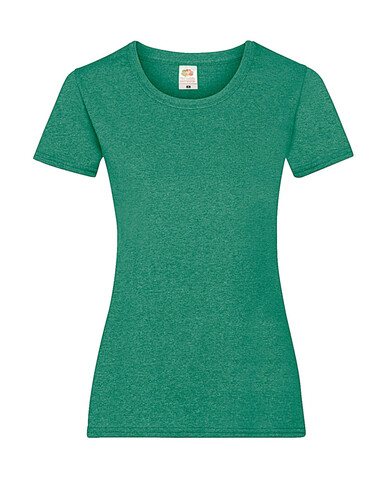 Fruit of the Loom Ladies` Valueweight T, Heather Green, XL (16) bedrucken, Art.-Nr. 136015066