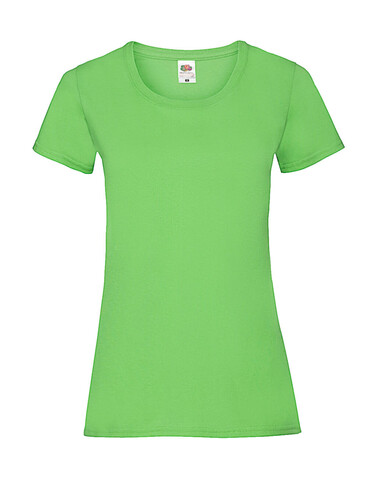 Fruit of the Loom Ladies` Valueweight T, Lime Green, L (14) bedrucken, Art.-Nr. 136015215