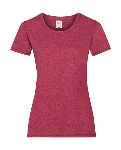 Fruit of the Loom Ladies` Valueweight T, Heather Green, M (12) bedrucken, Art.-Nr. 136015064