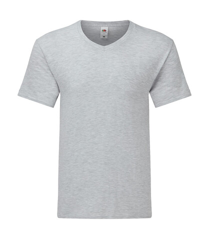 Fruit of the Loom Iconic 150 V Neck T, White, S bedrucken, Art.-Nr. 145010002