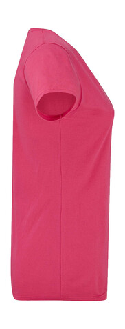 Fruit of the Loom Ladies` Iconic 150 V Neck T, Soft Lavender, L bedrucken, Art.-Nr. 146013435