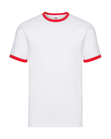 Fruit of the Loom Ringer T, Royal/White, 3XL bedrucken, Art.-Nr. 161013538