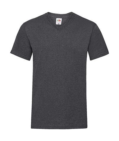 Fruit of the Loom Valueweight V-Neck-Tee, Dark Heather Grey, L bedrucken, Art.-Nr. 164011265 Fruit of the Loom Valueweight V-Neck-Tee, Dark Heather Grey, L bedrucken, Art.-Nr. 164011265