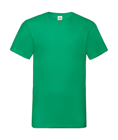 Fruit of the Loom Valueweight V-Neck-Tee, White, 3XL bedrucken, Art.-Nr. 164010008