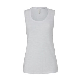 Bella Flowy Scoop Muscle Tank Top, White Marble, L bedrucken, Art.-Nr. 167060025