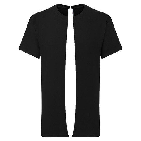 Fruit of the Loom Kids` Iconic 195 T, Black, 140 (9-11) bedrucken, Art.-Nr. 168011016