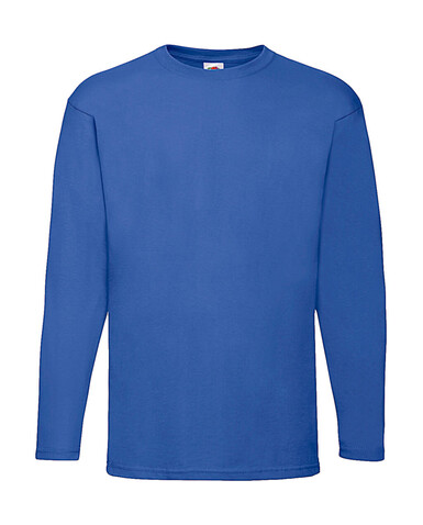 Fruit of the Loom Valueweight LS T, Royal, 2XL bedrucken, Art.-Nr. 170013007