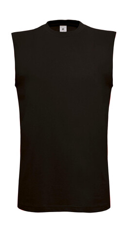 B &amp; C Exact Move Sleeveless T-Shirt, Black, L bedrucken, Art.-Nr. 175421015