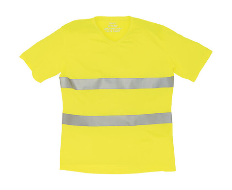 Yoko Fluo Super Light V-Neck T-Shirt, Fluo Yellow, 2XL bedrucken, Art.-Nr. 178776057 Yoko Fluo Super Light V-Neck T-Shirt, Fluo Yellow, 2XL bedrucken, Art.-Nr. 178776057