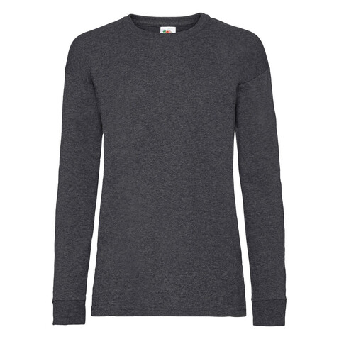 Fruit of the Loom Kids` Valueweight Long Sleeve T, Dark Heather Grey, 140 (9-11) bedrucken, Art.-Nr. 185011266 Fruit of the Loom Kids` Valueweight Long Sleeve T, Dark Heather Grey, 140 (9-11) bedrucken, Art.-Nr. 185011266