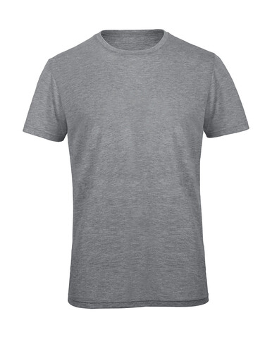 B &amp; C Triblend/men T-Shirt, Heather Light Grey, XL bedrucken, Art.-Nr. 186421136