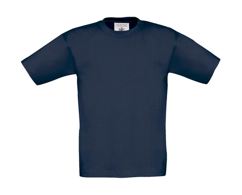 B &amp; C Exact 190/kids T-Shirt, Navy, 3/4 (98/104) bedrucken, Art.-Nr. 188422003