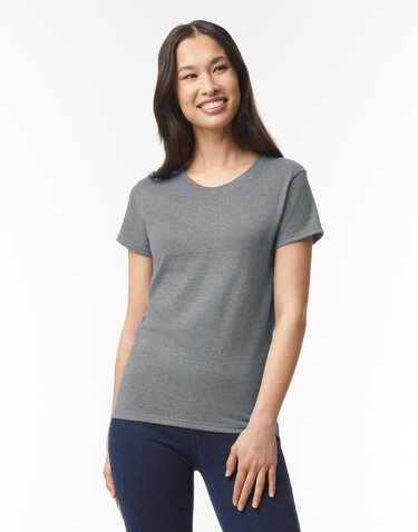 Gildan Heavy Cotton Women`s T-Shirt, Black, M bedrucken, Art.-Nr. 194091014 Gildan Heavy Cotton Women`s T-Shirt, Black, M bedrucken, Art.-Nr. 194091014