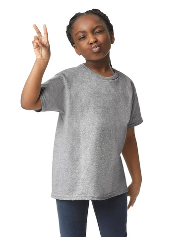 Gildan Heavy Cotton Youth T-Shirt, White, XS (4-5) bedrucken, Art.-Nr. 198090002 Gildan Heavy Cotton Youth T-Shirt, White, XS (4-5) bedrucken, Art.-Nr. 198090002